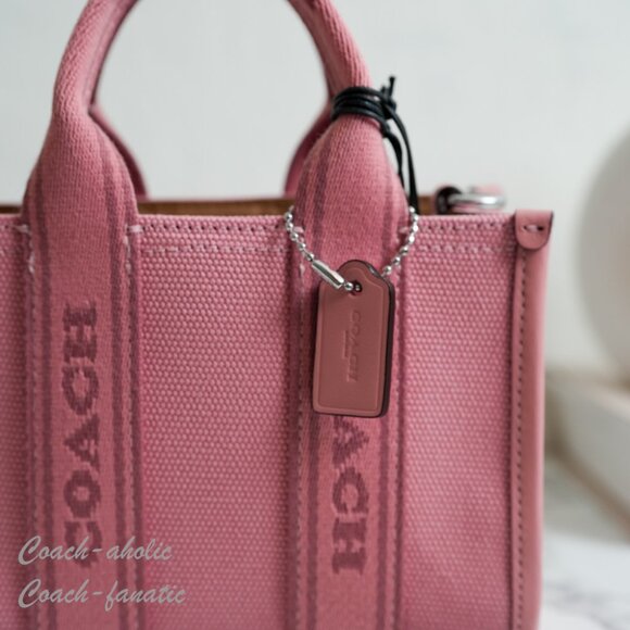 NWT Coach CS618 Smith Mini Tote Crossbody in Silver/Light Blush - Picture 3 of 10